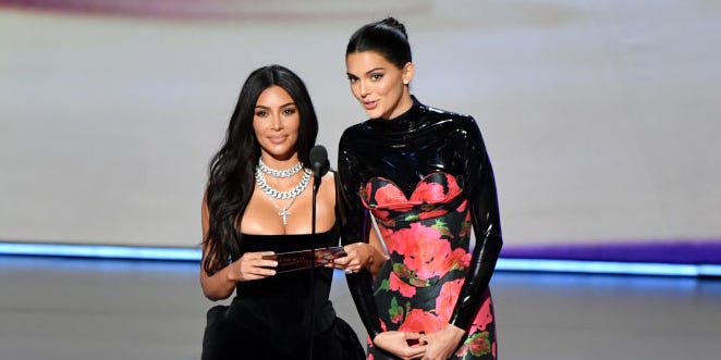 Kim and Kendall At the Emmys