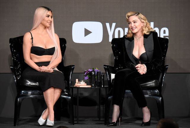 mdna skin hosts madonna and kim kardashian west for a beauty conversation at youtube space la