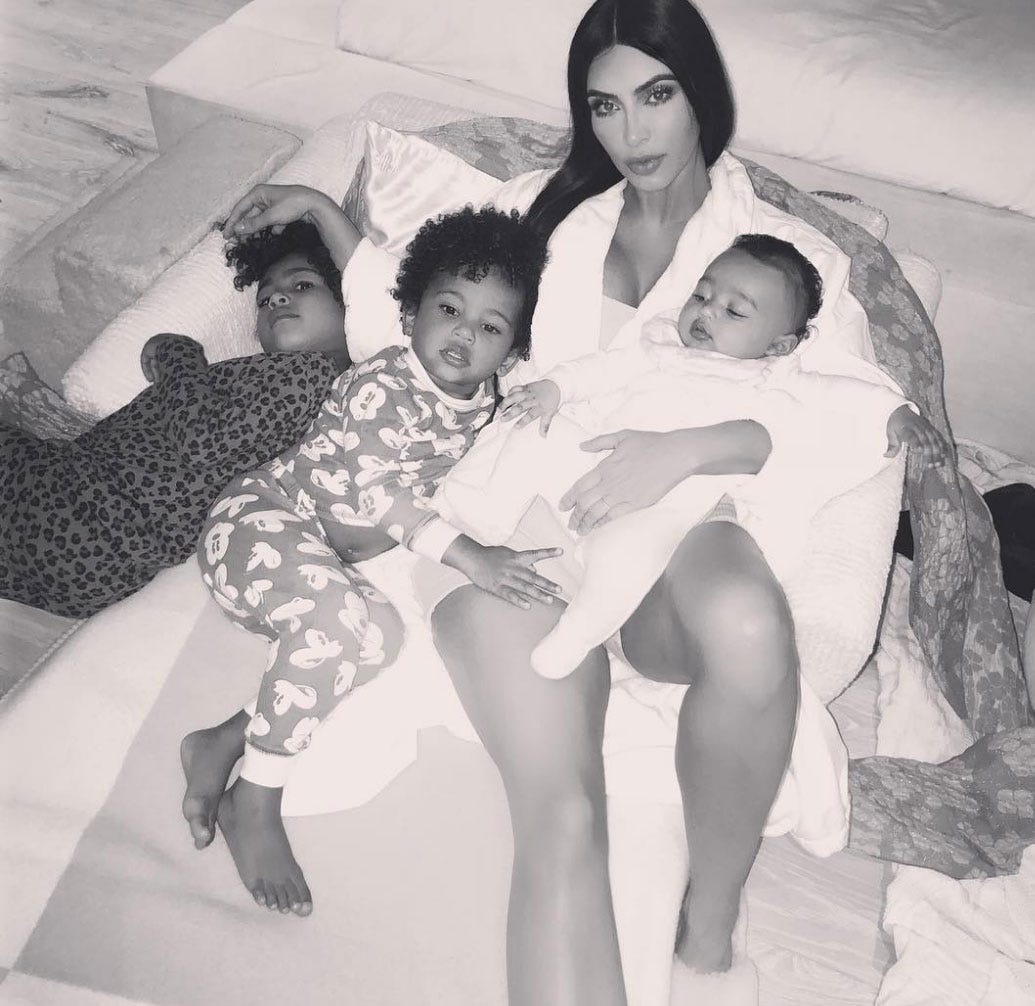 Kim Kardashian's Newest Picture of Saint and Chicago Is Adorable