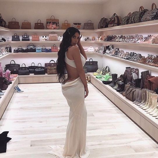Kim Kardashian's handbag wardrobe truly a sight to