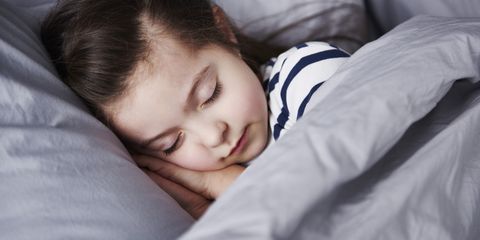 Portrait of sleeping little girl
