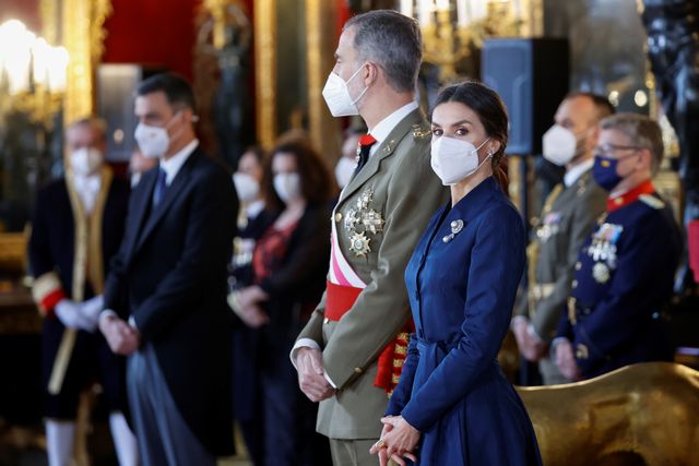 spanish royals celebrate new year's military parade 2022