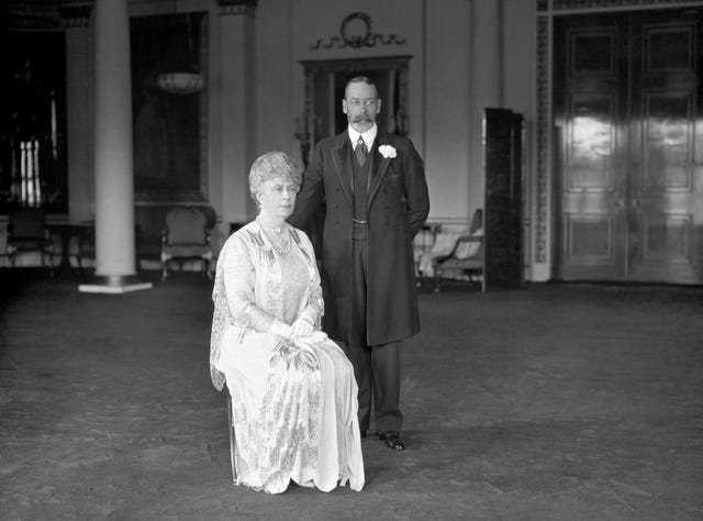 Royalty - kong George V og Dronning Mary - Buckingham Palace