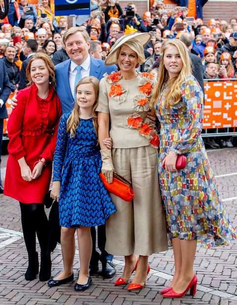 de koninklijke familie tijdens koningsdag 2019