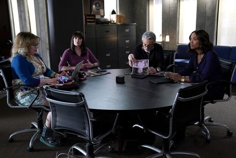 Kirsten Vangsness als Penelope Garcia, Joe Mantegna als David Rossi, Paget Brewster als Emily Prentice, Aisha Tyler als Tara Lewis, Criminal Minds Staffel 15