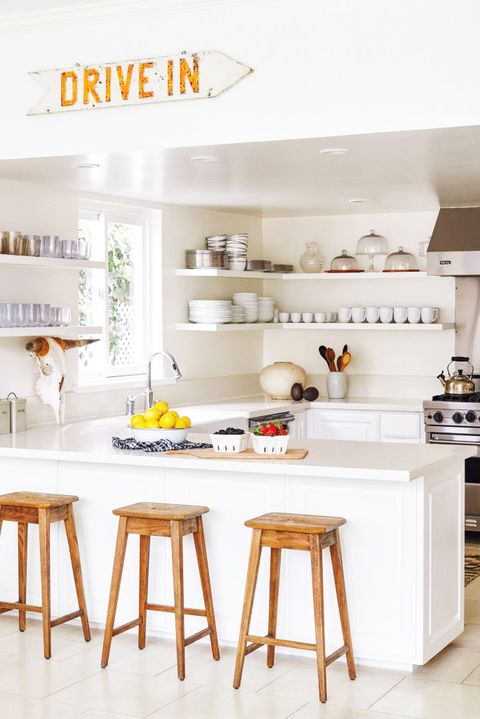 65 Best Kitchen Backsplash Ideas Tile, White Wooden High Back Bar Stools With Backsplash