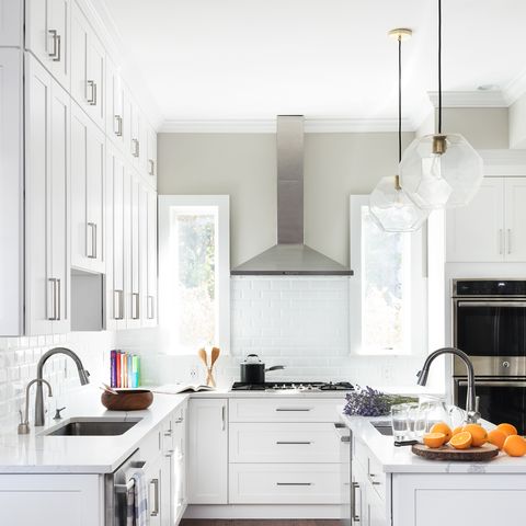 kitchen trends 2022, all white kitchen