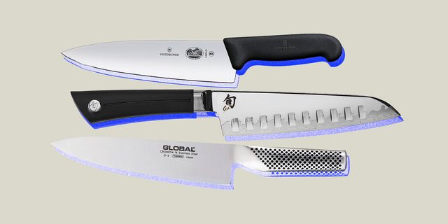 affordable chef's knives from global, victorinox and shun