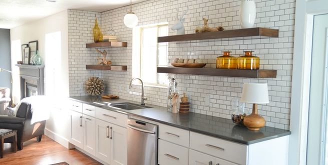 Featured image of post Modern Kitchen Makeovers Diy : Wood panels look much more modern and rustic at the same time.