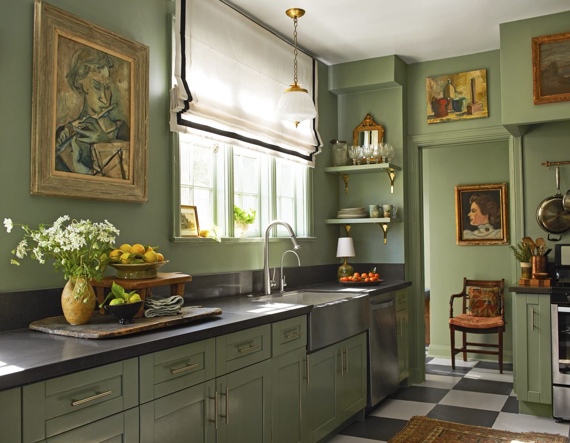 simple kitchen color ideas with oak cabinets