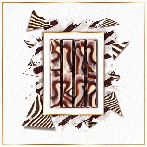 kitkat zebra is a delicious marbled mix of white and dark chocolate