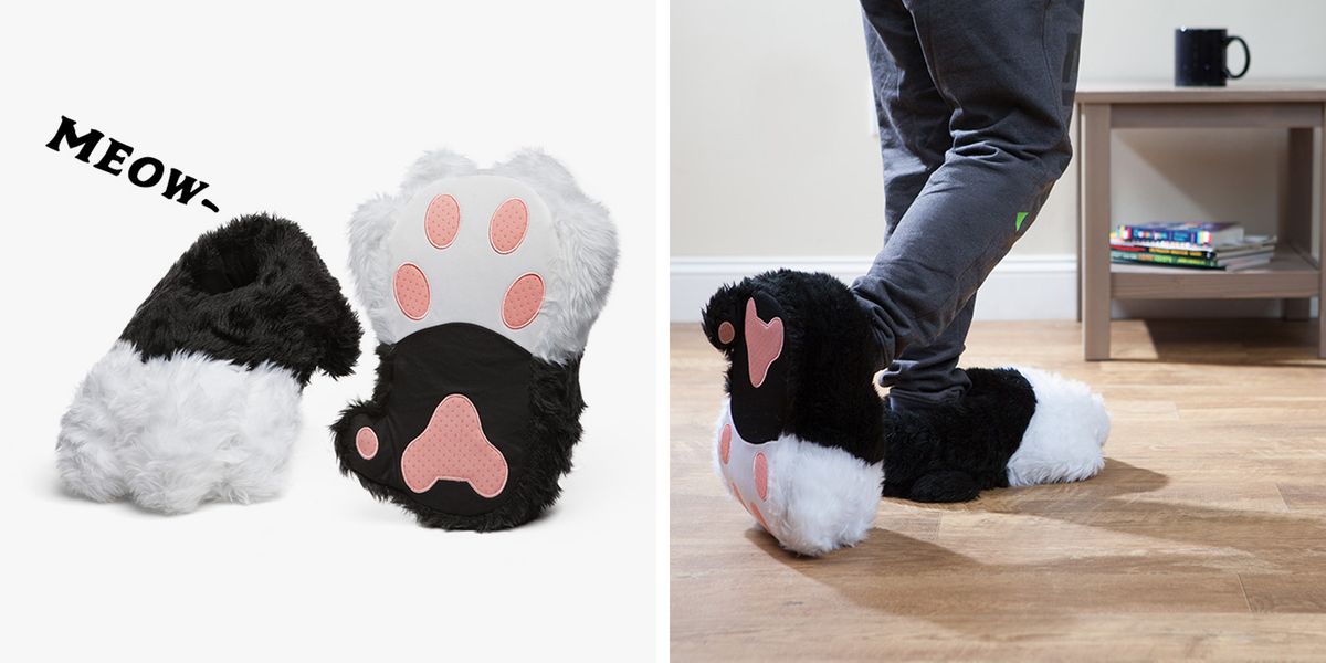 Brokke sig Leia akavet Kitty Slippers Will Make Your Feet Look Like Cozy Cat Paws