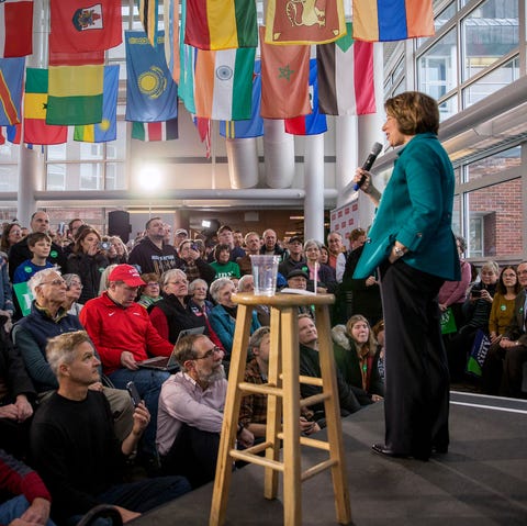 Presidential Candidate Amy Klobuchar Campaigns In New Hampshire In Final Days Before Primary Presidential Candidate Amy Klobuchar Campaigns In New Hampshire In Final Days Before Primary