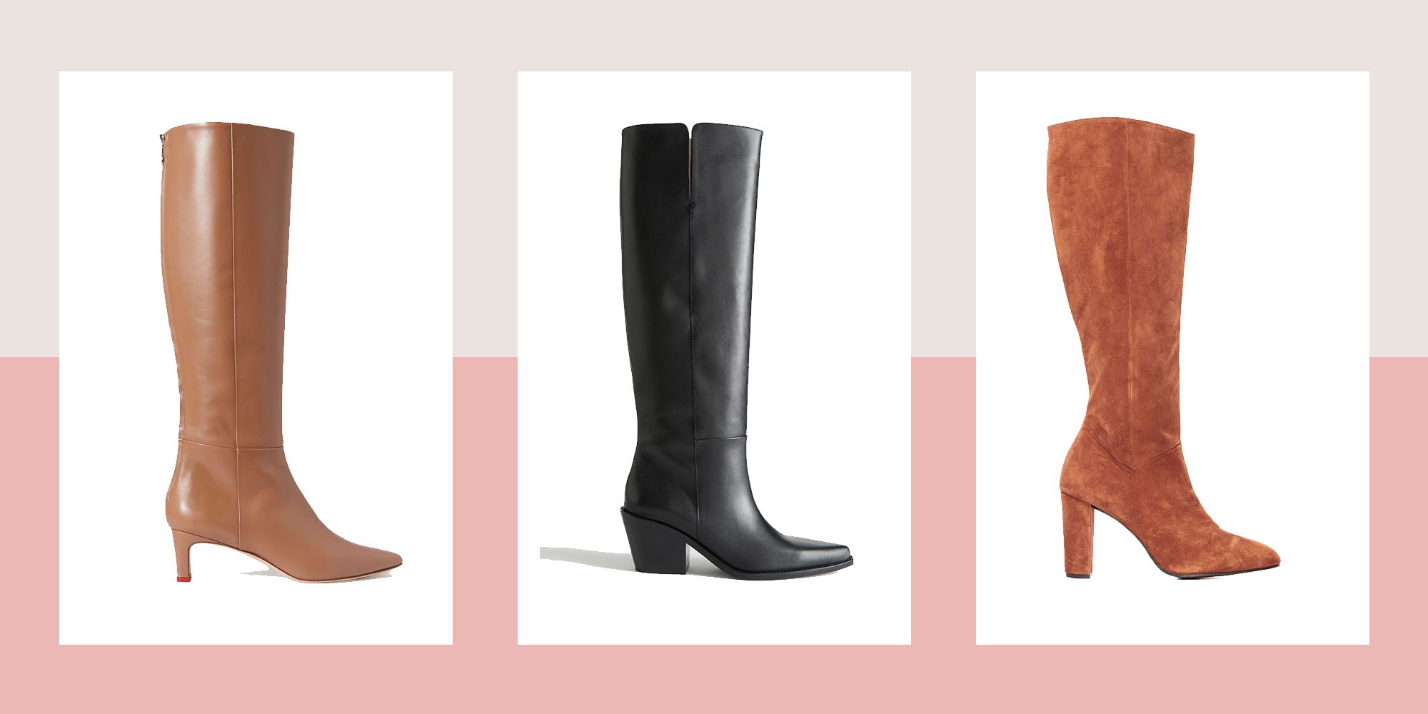 Buy > camel coloured knee high boots > in stock