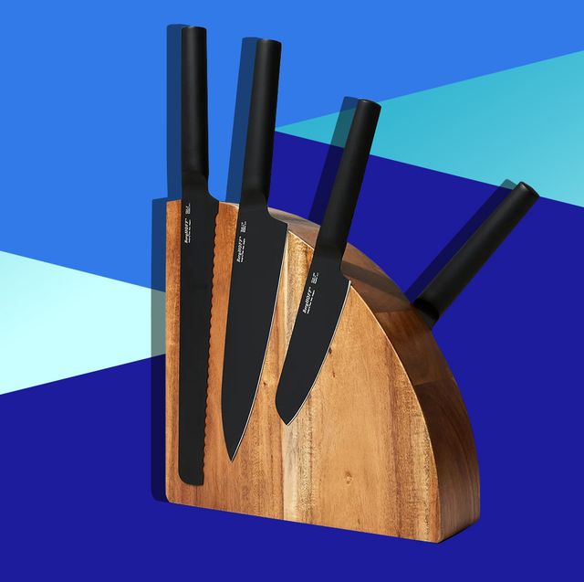 marcellin magnetic acacia knife block