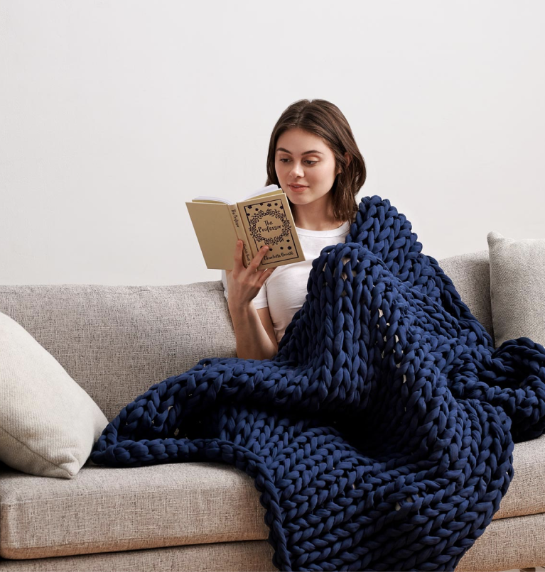 Natures Purest Natures Knits Cable Knit Blanket 60x80cm 