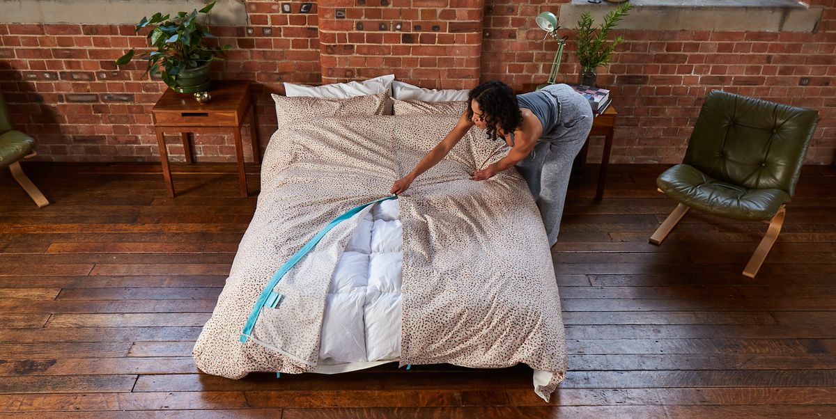 Koa Duvet Cover With Zips Makes, How To Put On A Duvet Cover In 10 Seconds