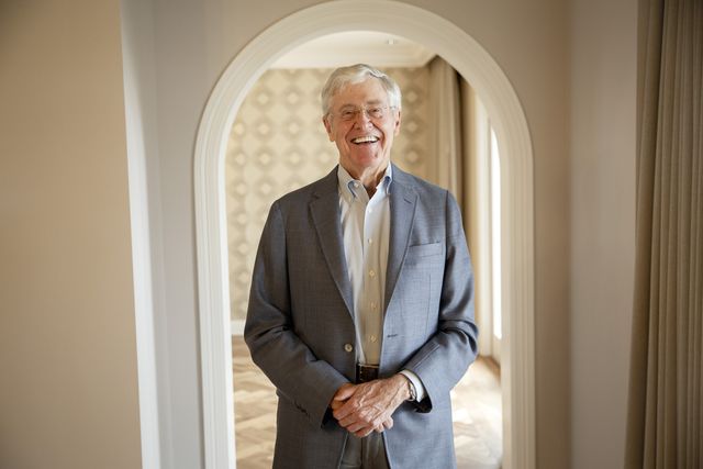 dana point, ca   august 3 charles koch stands for a portrait after an interview with the washington post at the freedom partners summit on monday, august 3, 2015 in dana point, ca photo by patrick t fallon for the washington post