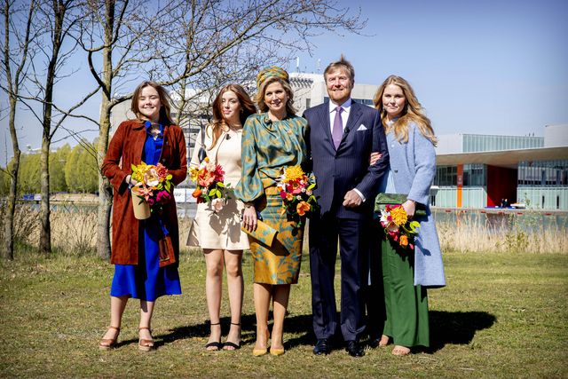 eindhoven, netherlands   april 27 princess ariane of the netherlands, princess alexia of the netherlands, queen maxima of the netherlands, king willem alexander of the netherlands and princess amalia of the netherlands attend the kingsday celebration on april 27, 2021 in eindhoven, netherlands the king and his family participate during a online program with activities and a live show  photo by patrick van katwijkgetty images