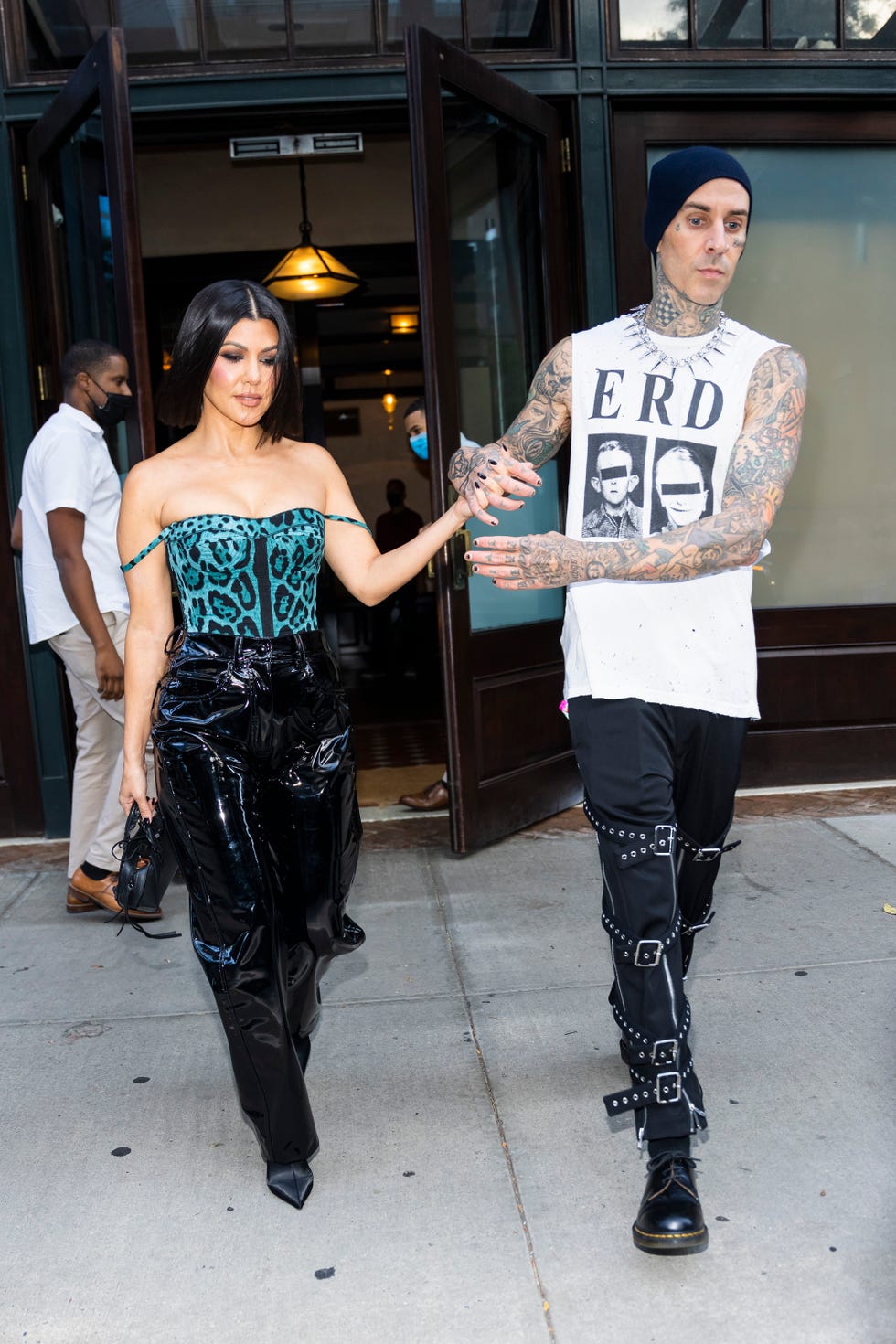 Kourtney Kardashian Shared Pics of Her and Travis Barker Making Out Backstage at SNL