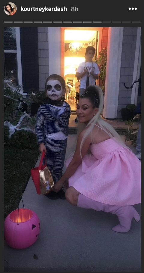 Kourtney Kardashian Dressed Like Ariana Grande For Halloween Kardashian Halloween Costumes