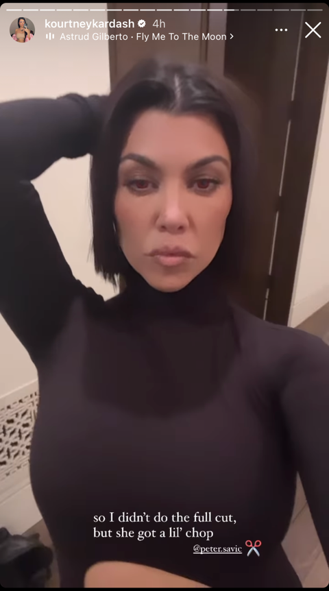 Kourtney Kardashian cut her hair into a short bob for autumn Kourtney Kardashian cut her hair into a short bob for autumn