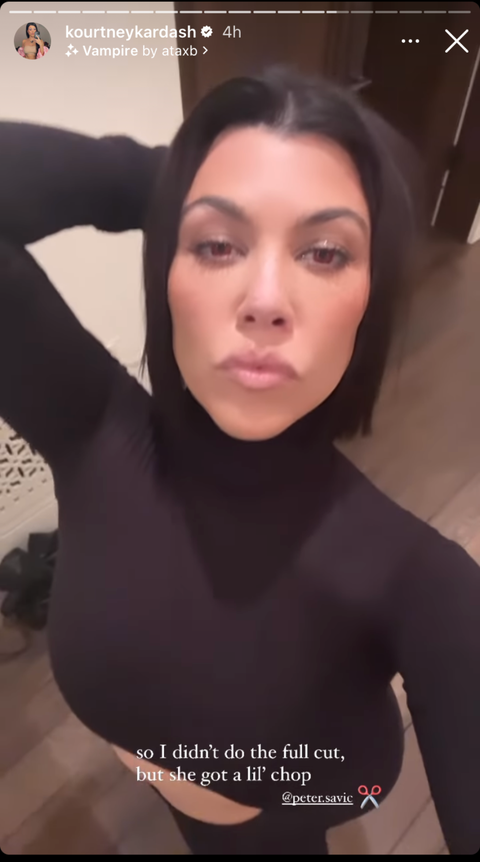 Kourtney Kardashian cut her hair into a short bob for autumn Kourtney Kardashian cut her hair into a short bob for autumn
