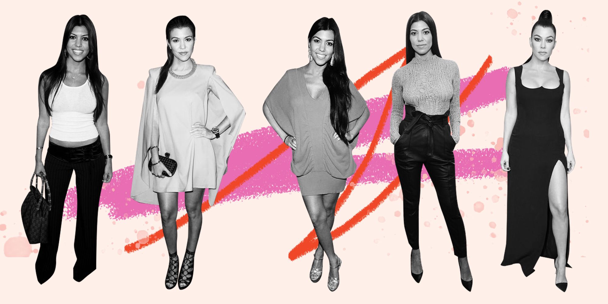 Kourtney Kardashian's Transformation - Kourtney Kardashian Through The ...