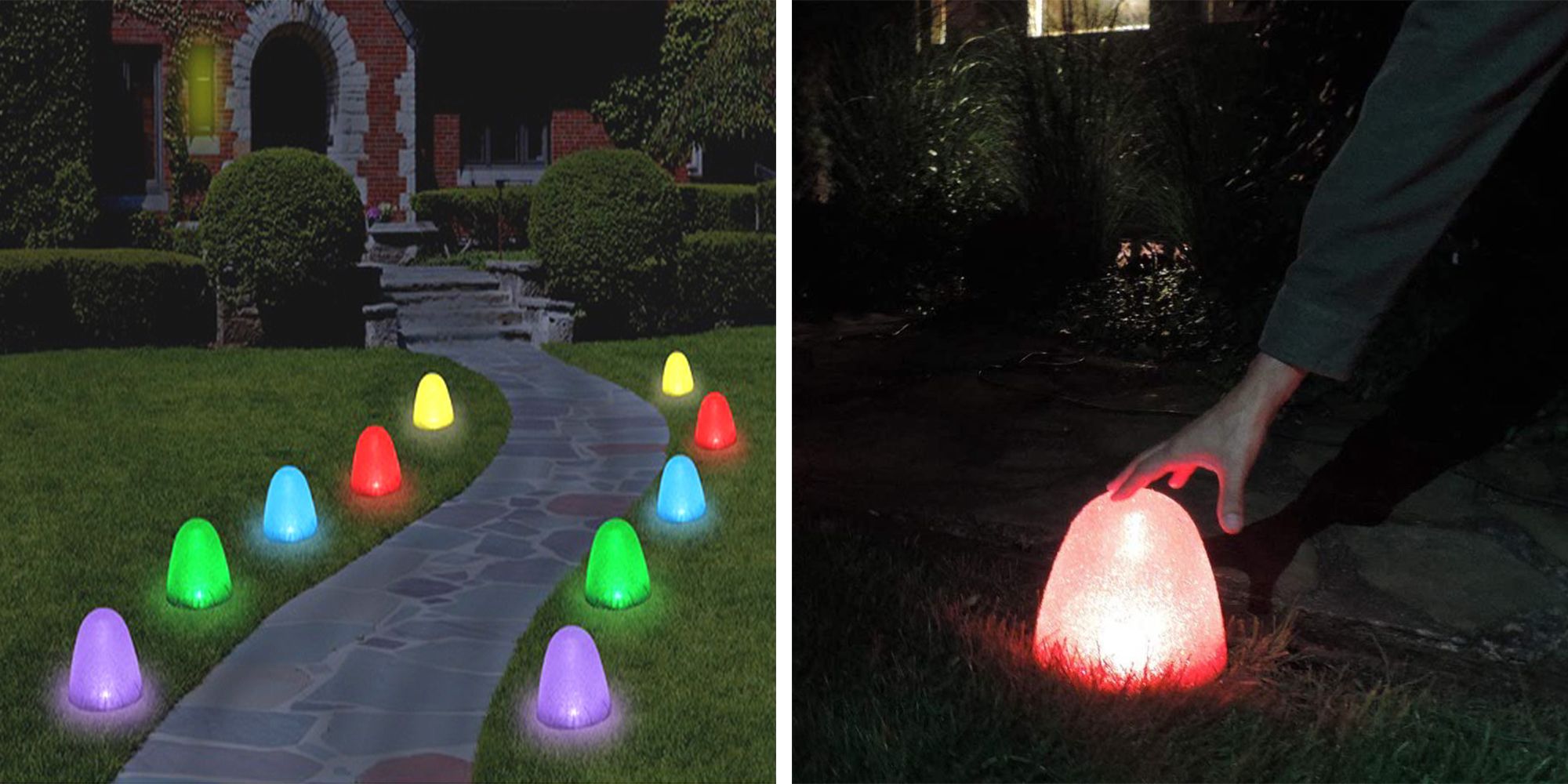 10 SOLAR STAKE LIGHTS Easter Outdoor Decorations Pathway Lighting,  Christmas