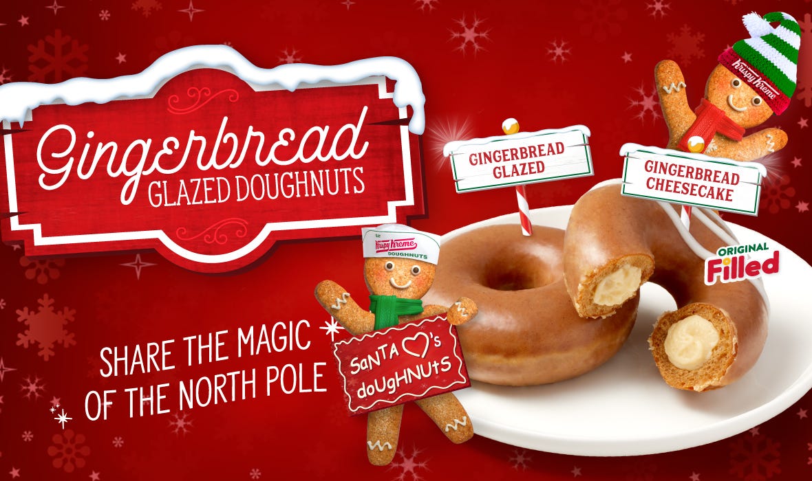 Krispy Kreme's Gingerbread Glazed Donuts Are Back, And This Time There ...