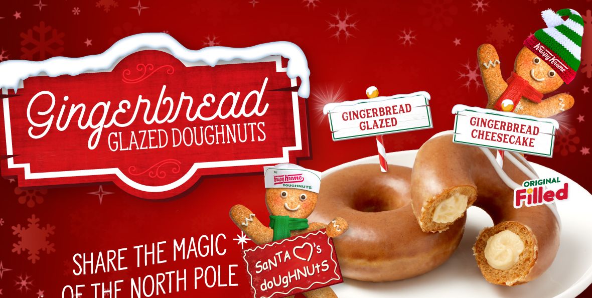 Krispy Kreme's Gingerbread Glazed Donuts Are Back, And ...