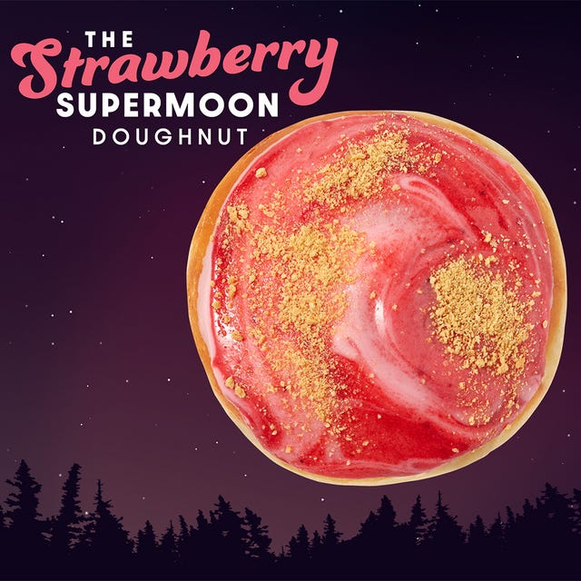 Kri Kreme S Limited Edition Donut Is Made Up Of Strawberry And Graham Ers - Strawberry Moon Home Decor Gifts Kri Kreme S Limited Edition Donut Is Made Up Of Strawberry And Graham Ers - Strawberry Moon Home Decor Gifts