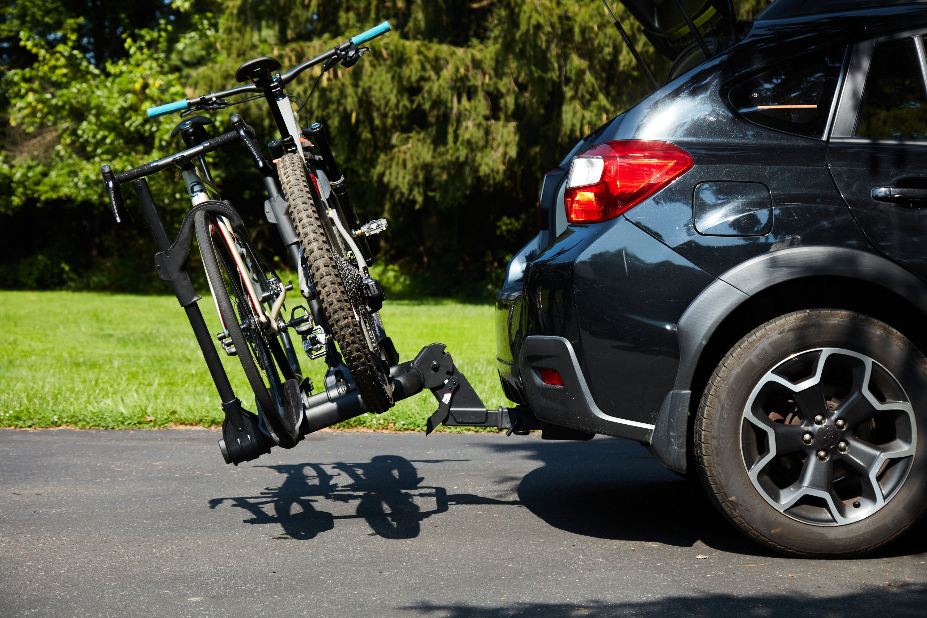 Deluxe 5-Bike Rack Bicycle Carrier Hitch Receiver Folding Mount Trailer Cars SUV 