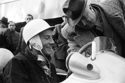 Stirling Moss at the First Time Mercedes-Benze