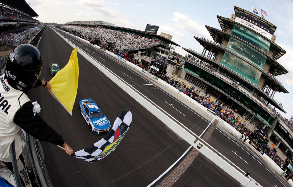 Kyle Larson Finds Redemption with Brickyard 400 Win, Teases Return to Indy 500