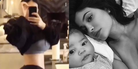 Kylie Jenner shares video of bare stomach seven weeks after giving birth 