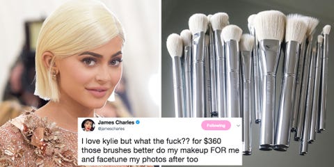 Kylie cosmetics brush set