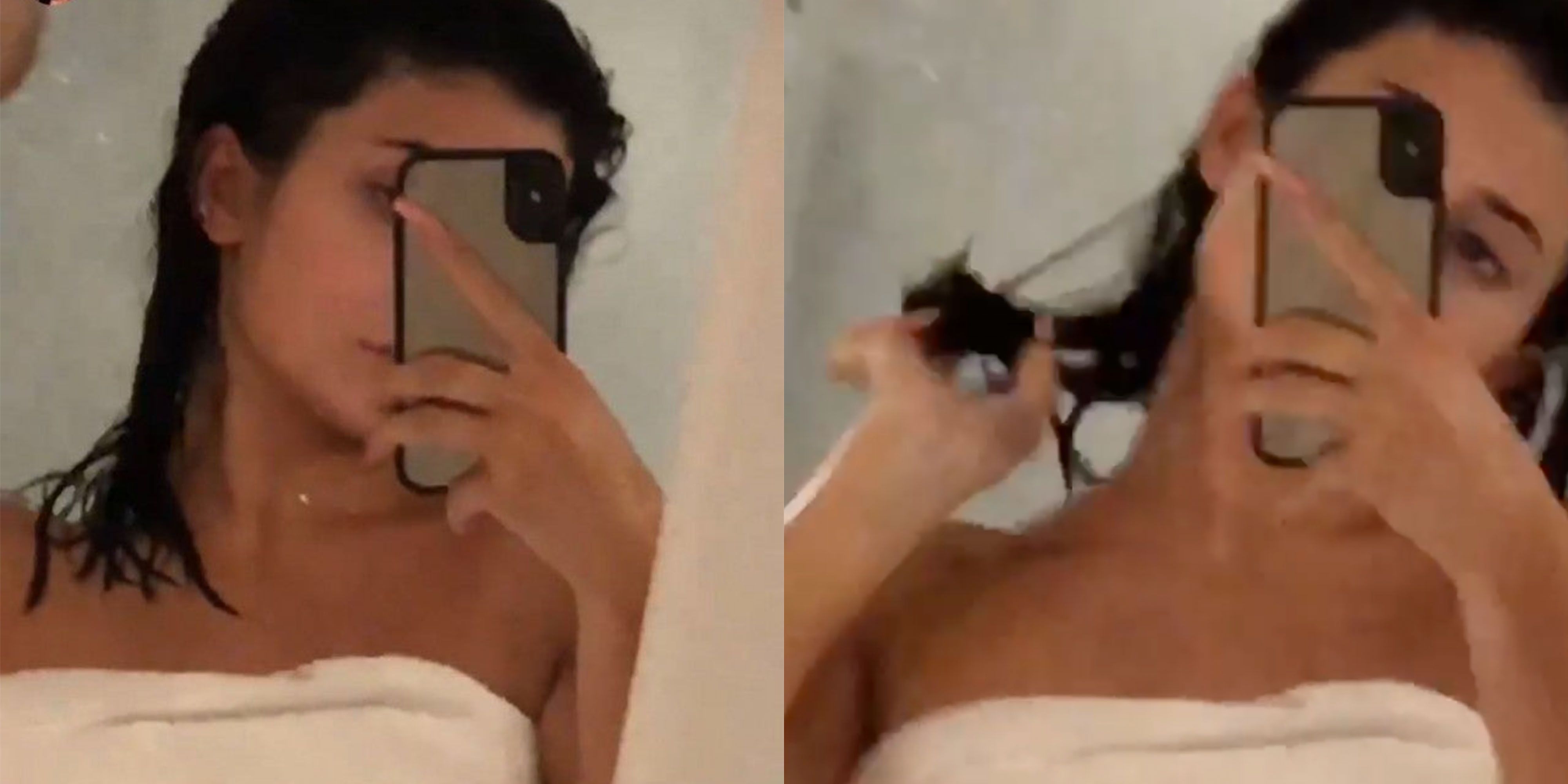 Kylie Jenner Showed Off Her Natural Hair In Post Shower Instagram