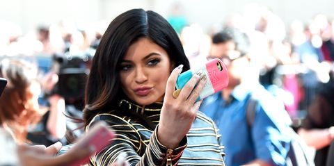 Kylie Jenner takes a selfie 
