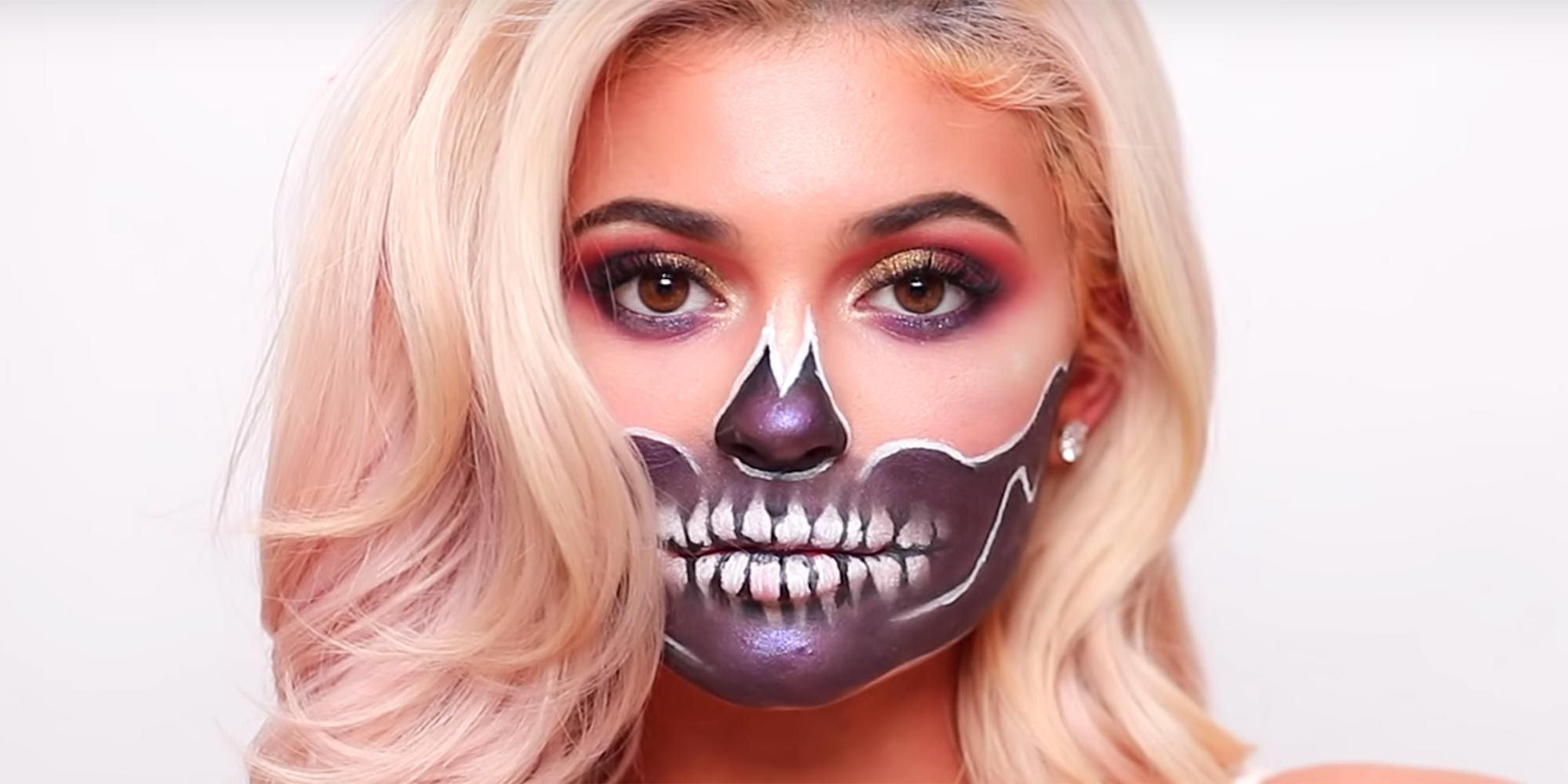 Kylie Jenner Skull Halloween Makeup Tutorial James Charles Skull