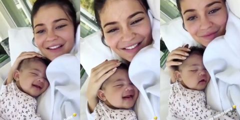 Kylie Jenner cuddling Stormi while they laugh is almost too much