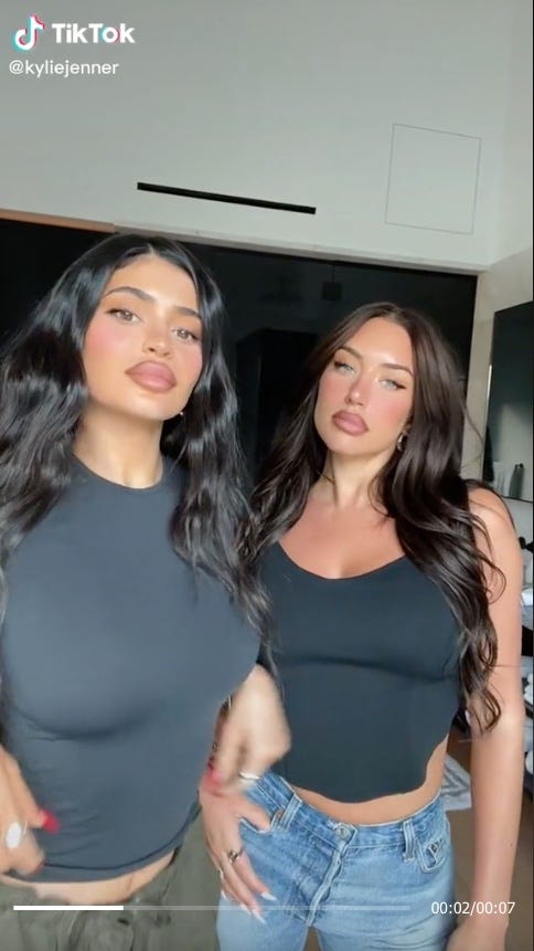 Kylie Jenner responds to haters criticizing her lips on TikTok