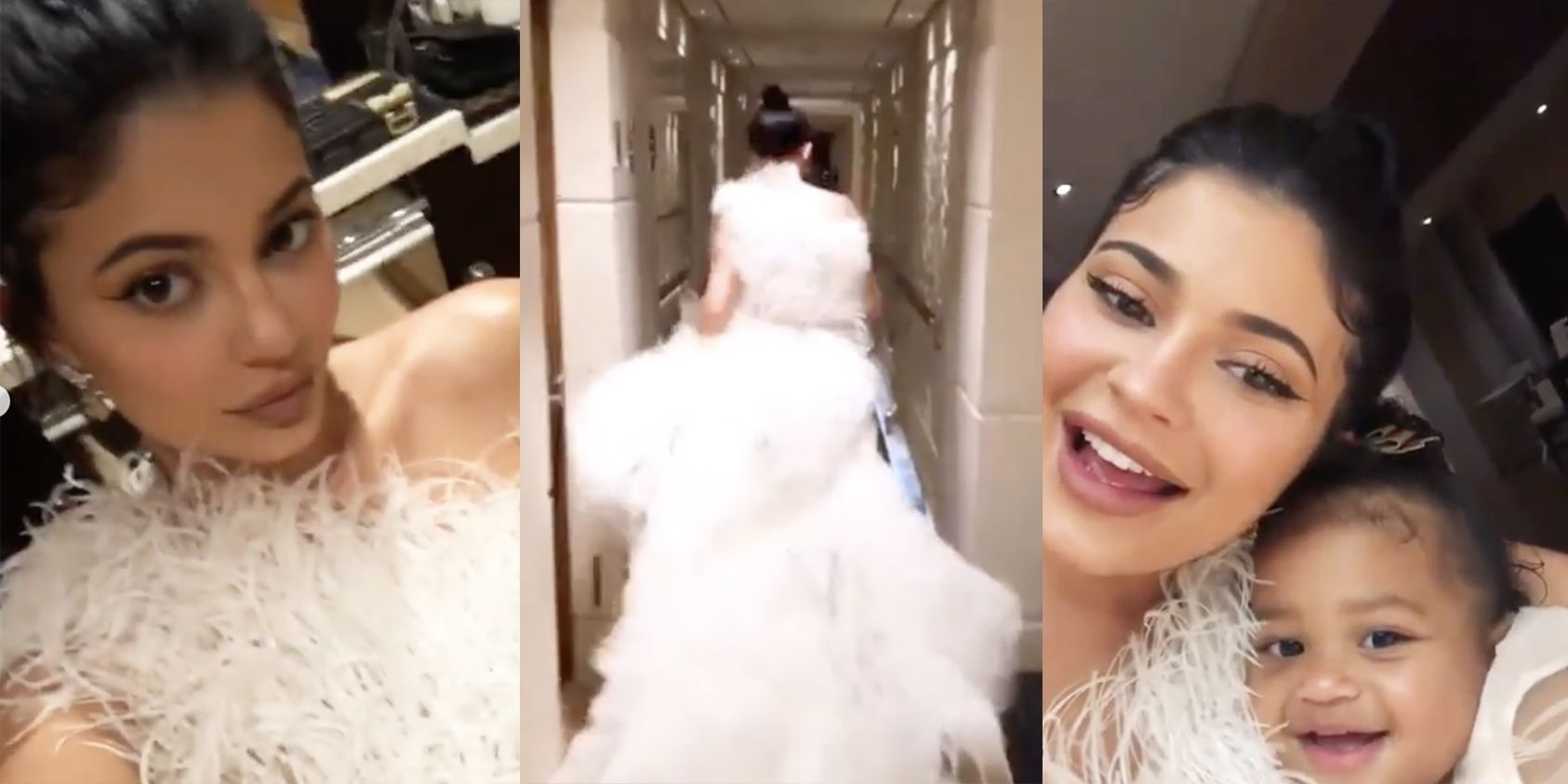 Kylie Jenner Wears Wedding Gown with ...