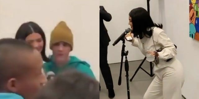 Watch Kylie Jenner & Justin Bieber Perform "Rise and Shine" at a Charity Event