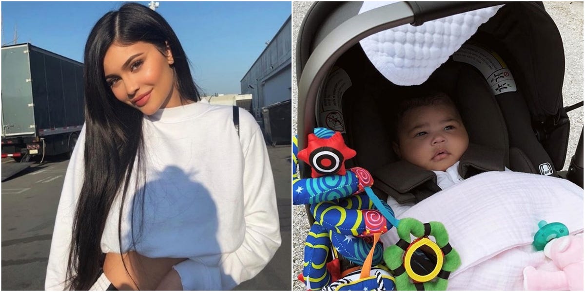 Kylie Jenner Shares Cute Photos Of ‘Sleepy Stormi’ On Walk With Travis ...