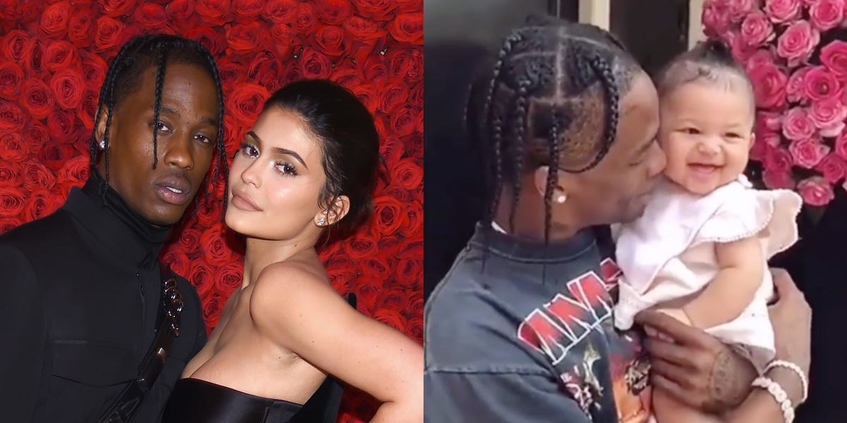 Kylie Jenner’s Snapchat Video of Baby Stormi Dancing with Dad Travis ...