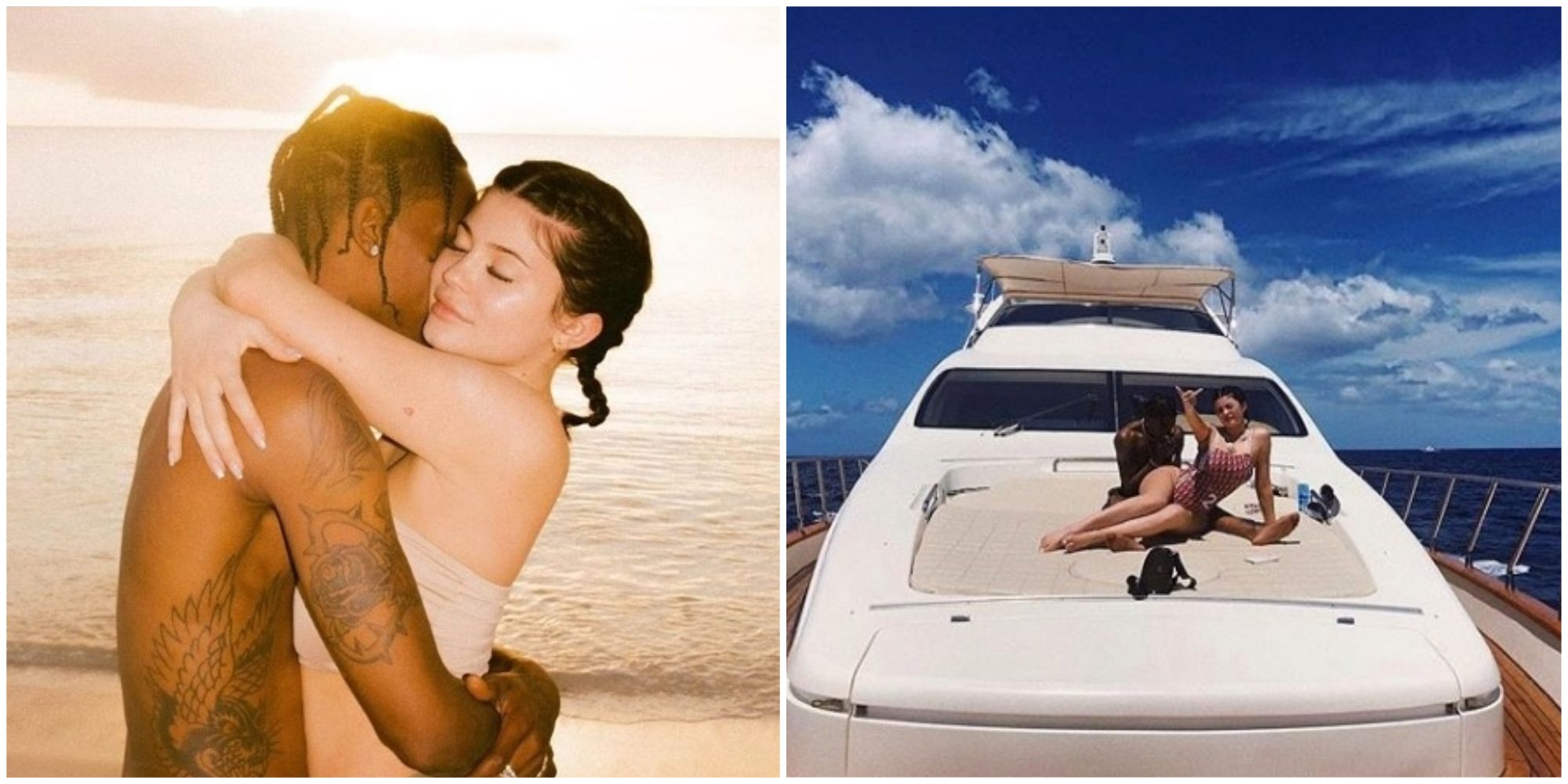 Kylie Jenner And Travis Scott Share Adorable Family Holiday Photos From The Caribbean