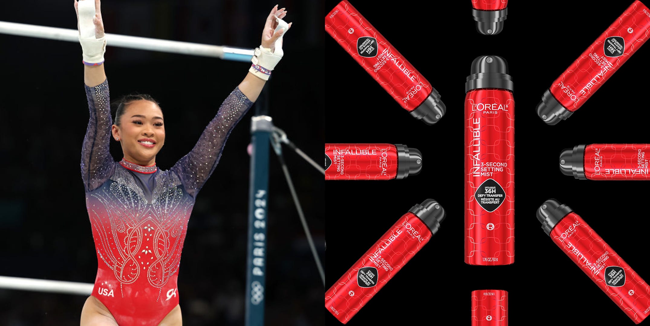 Suni Lee Swears by This $11 Makeup Setting Spray for her Olympics Looks