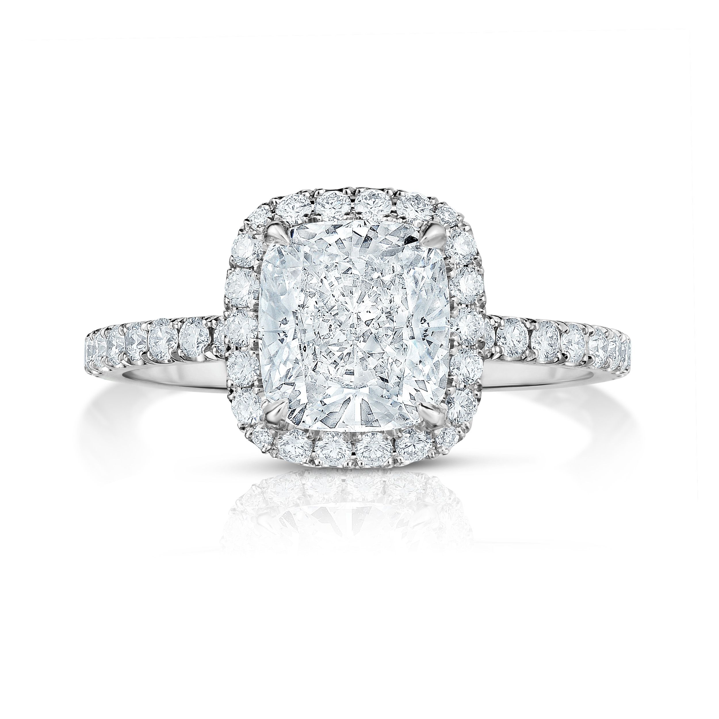 Elongated Cushion Cut Diamonds & Engagement Rings