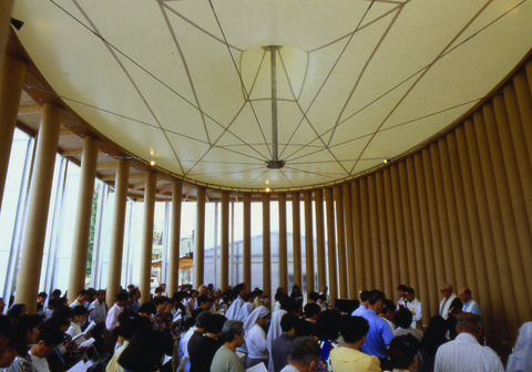Shigeru Ban Iglesia de Papel. Imagen © Hiroyuki Hirai